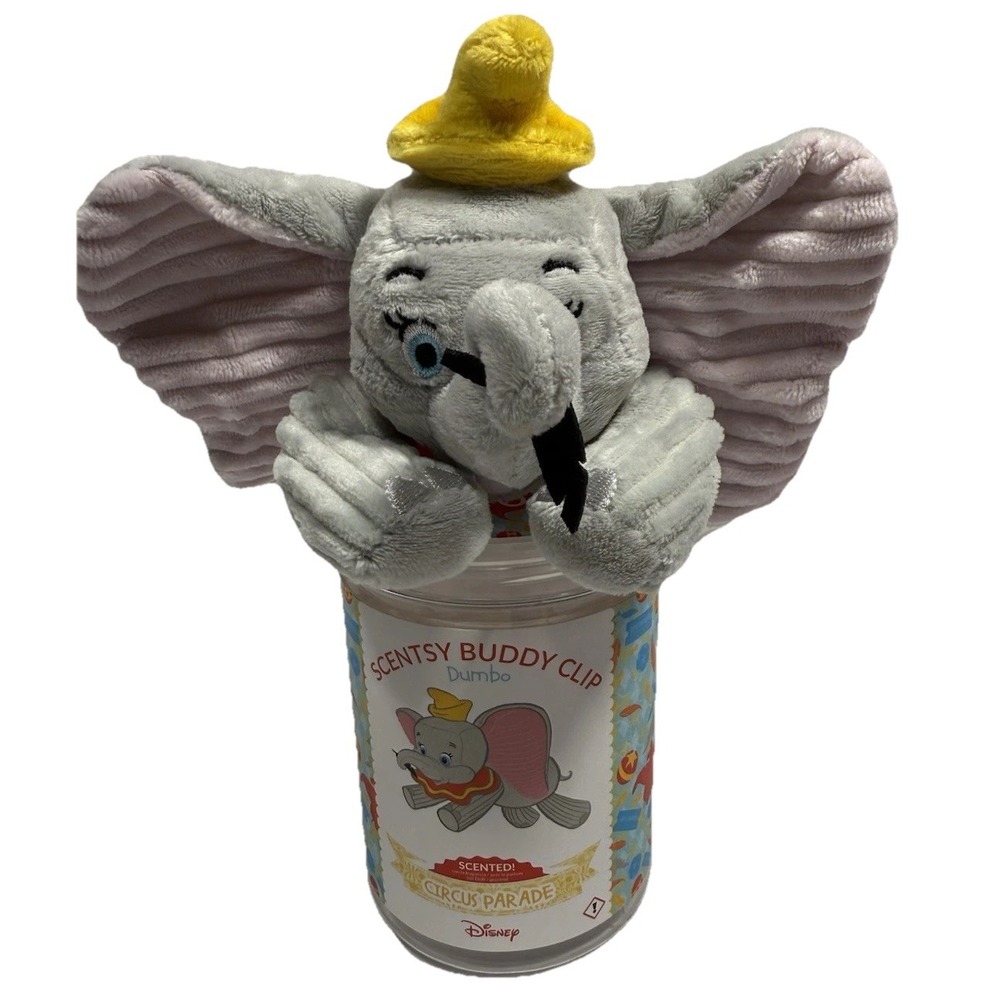 Scentsy Buddy Clipโ Disney Dumbo Circus Parade Plush Scented w/ Canister New OB